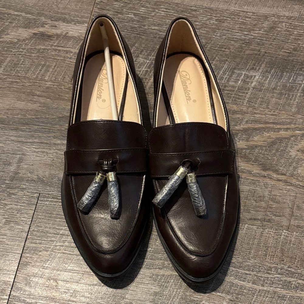 Brown loafers